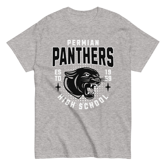 Permian High School Panthers Grey Classic Unisex T-shirt 204