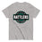 Gray t-shirt with 'Reagan Rattlers High School' logo on a white background - classic t-shirt design 011