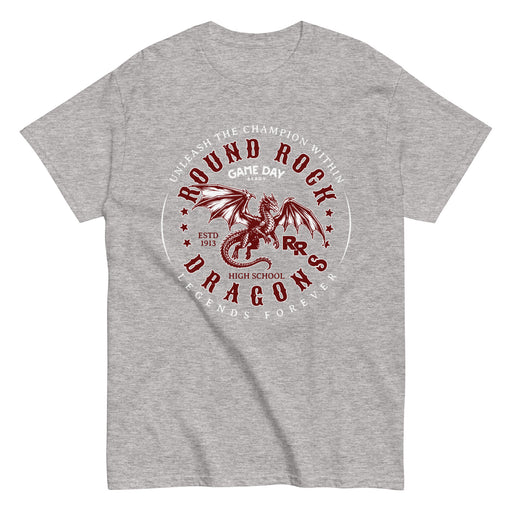 Round Rock High School Dragons Grey Classic Unisex T-shirt 214
