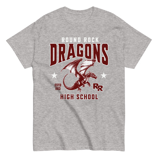 Round Rock High School Dragons Grey Classic Unisex T-shirt 213