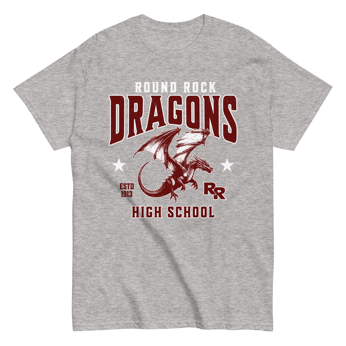 Round Rock High School Dragons Grey Classic Unisex T-shirt 213