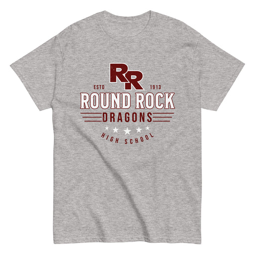 Round Rock High School Dragons Grey Classic Unisex T-shirt 217