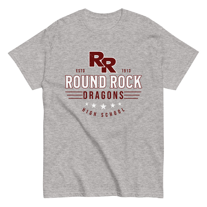 Round Rock High School Dragons Grey Classic Unisex T-shirt 217