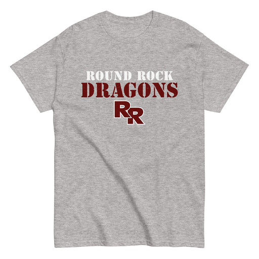 Round Rock High School Dragons Grey Classic Unisex T-shirt 017