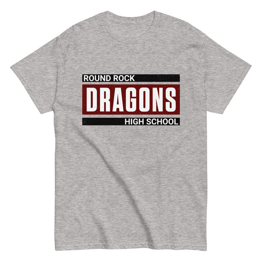 Round Rock High School Dragons Grey Classic Unisex T-shirt 098