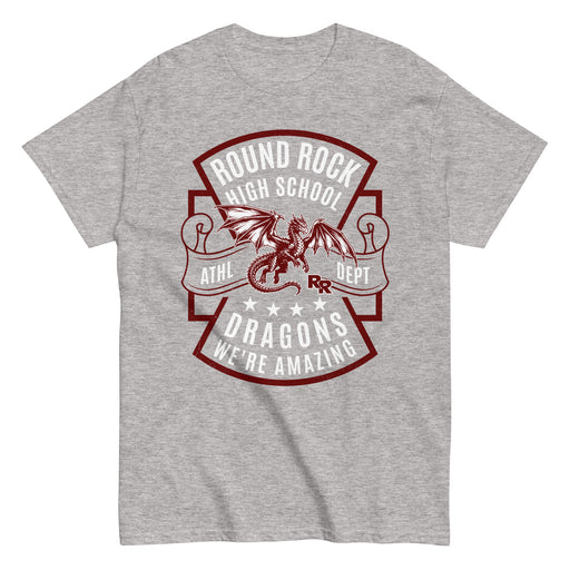 Round Rock High School Dragons Grey Classic Unisex T-shirt 207