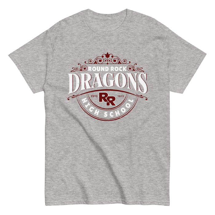 Round Rock High School Dragons Grey Classic Unisex T-shirt 211