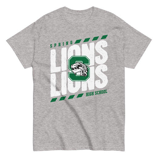 Spring High School Lions Grey Classic Unisex T-shirt 223