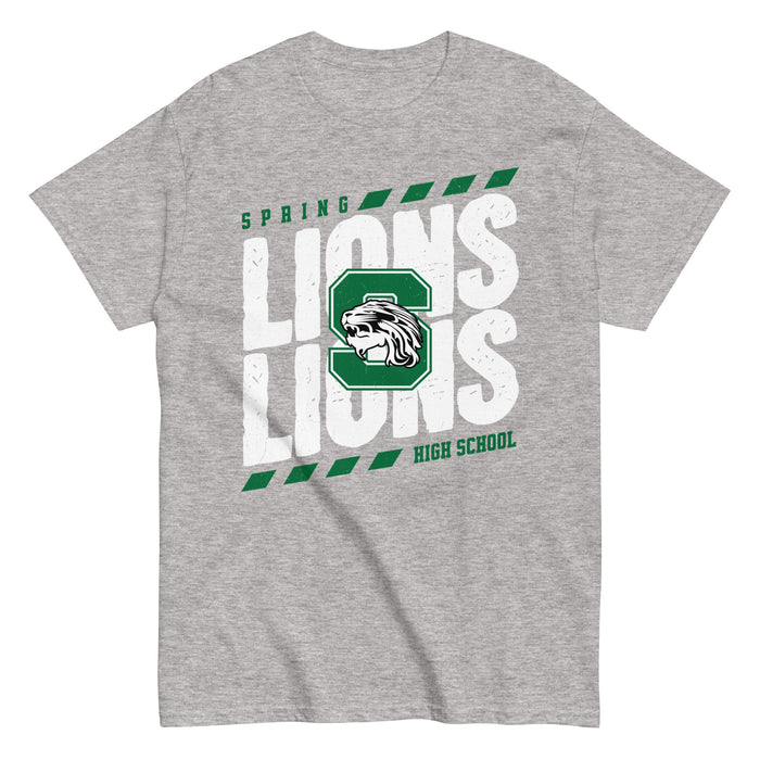 Spring High School Lions Grey Classic Unisex T-shirt 223