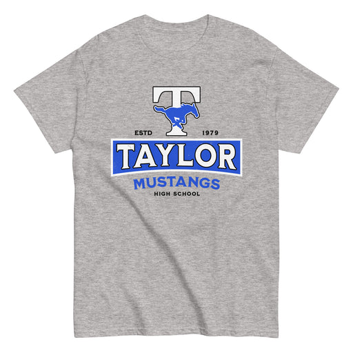 Taylor High School Mustangs Grey Classic Unisex T-shirt 202