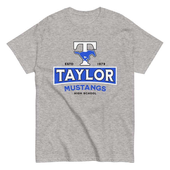 Taylor High School Mustangs Grey Classic Unisex T-shirt 202