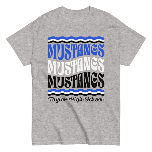 Taylor High School Mustangs Grey Classic Unisex T-shirt 227