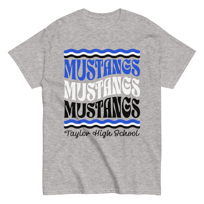 Taylor High School Mustangs Grey Classic Unisex T-shirt 227