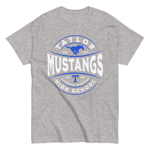 Taylor High School Mustangs Grey Classic Unisex T-shirt 218