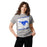 Woman wearing Taylor High School Mustangs Grey Classic Unisex T-shirt 223