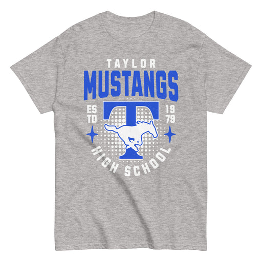 Taylor High School Mustangs Grey Classic Unisex T-shirt 204