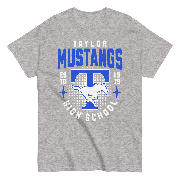 Taylor High School Mustangs Grey Classic Unisex T-shirt 204