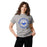 Woman wearing Taylor High School Mustangs Grey Classic Unisex T-shirt 214