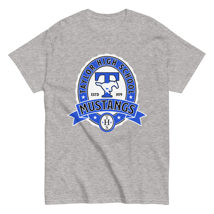 Taylor High School Mustangs Grey Classic Unisex T-shirt 212