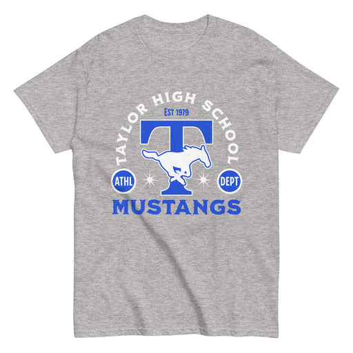 Taylor High School Mustangs Grey Classic Unisex T-shirt 208