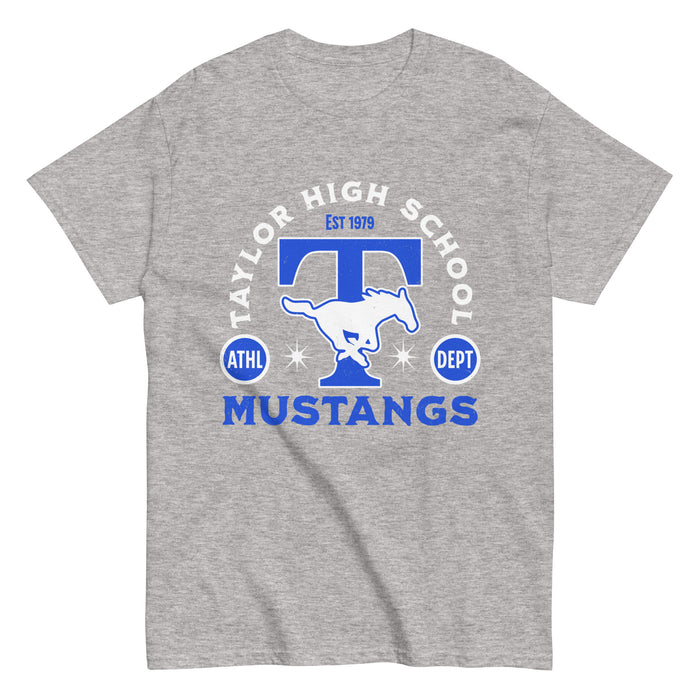 Taylor High School Mustangs Grey Classic Unisex T-shirt 208