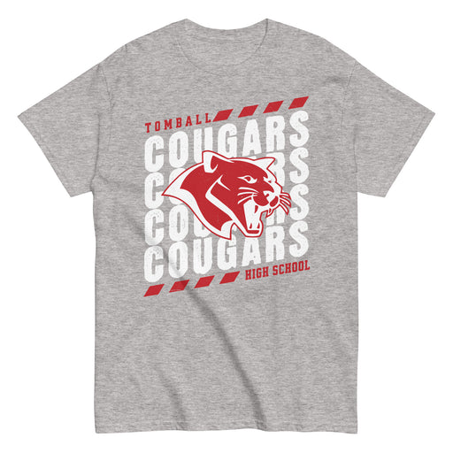 Tomball High School Cougars Classic Unisex Grey T-shirt 223