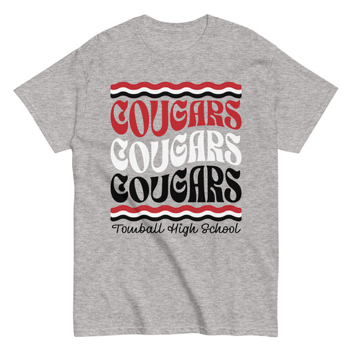Tomball High School Cougars Classic Unisex Grey T-shirt 227