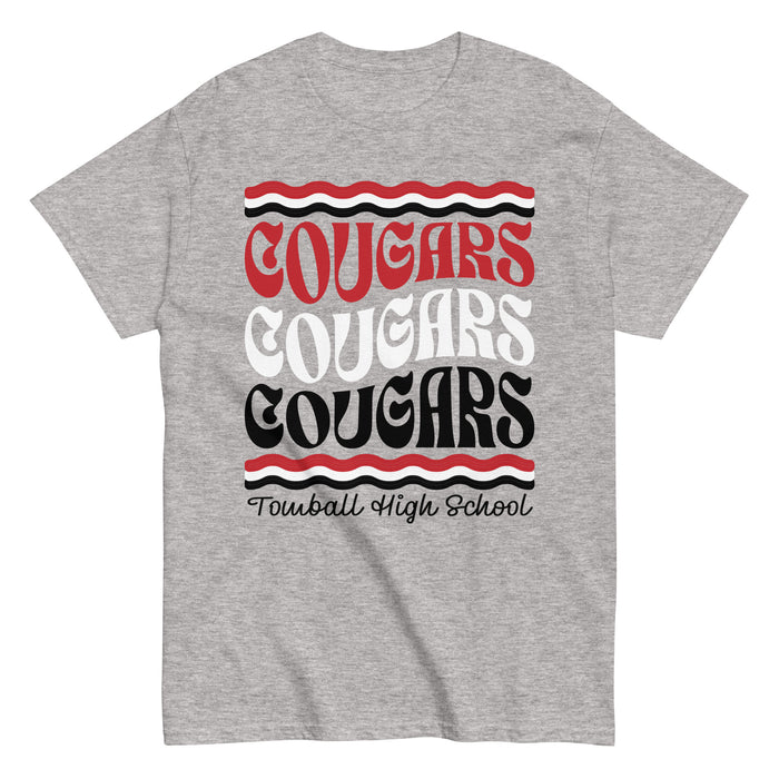 Tomball High School Cougars Classic Unisex Grey T-shirt 227