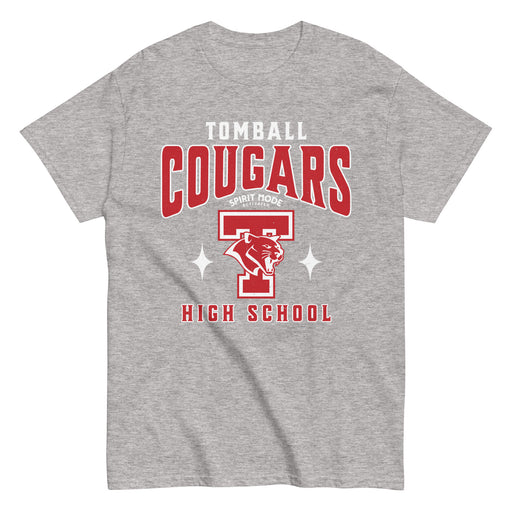 Tomball High School Cougars Classic Unisex Grey T-shirt 213