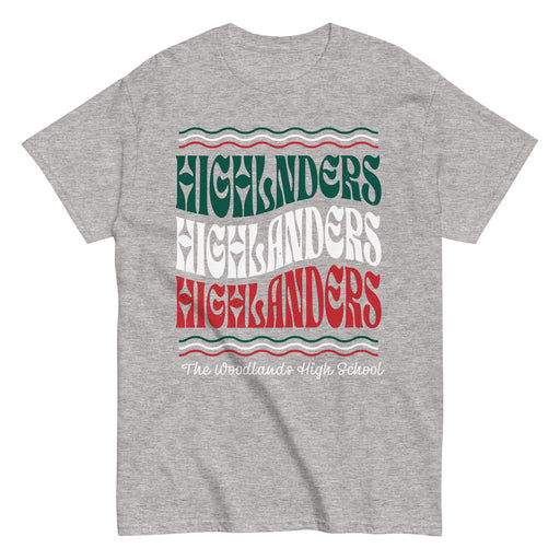 The Woodlands High School Highlanders Sport Grey Classic Unisex T-shirt 227