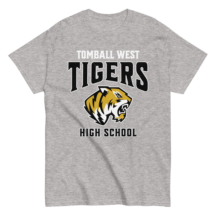 Tomball West High School Tigers Grey Classic Unisex T-shirt 213