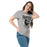 Woman wearing Permian High School Panthers Grey Classic Unisex T-shirt 213