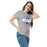 Woman wearing Taylor High School Mustangs Grey Classic Unisex T-shirt 011