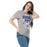 Woman wearing Taylor High School Mustangs Grey Classic Unisex T-shirt 204