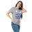 Woman wearing St. Frederick High School Warriors Grey Classic Unisex T-shirt 001