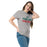 Woman wearing The Woodlands High School Highlanders Sport Grey Classic Unisex T-shirt 017