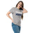 Woman wearing Tomball Memorial High School Wildcats Grey Classic Unisex T-shirt 017