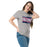 Woman wearing Tompkins High School Falcons Grey Classic Unisex T-shirt 098