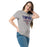 Woman wearing Tompkins High School Falcons Grey Classic Unisex T-shirt 003