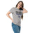 Woman wearing Dekaney High School Wildcats Heather Grey Classic Unisex T-shirt 003
