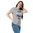 Woman wearing Flower Mound High School Jaguars Sport Grey Classic Unisex T-shirt 034