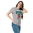Woman wearing The Woodlands High School Highlanders Sport Grey Classic Unisex T-shirt 213