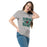 Woman wearing The Woodlands High School Highlanders Sport Grey Classic Unisex T-shirt 210