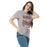 Woman wearing Lewisville High School Farmers Grey Classic Unisex T-shirt 237