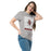 Woman wearing Lewisville High School Farmers Grey Classic Unisex T-shirt 235