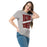 Woman wearing Lewisville High School Farmers Grey Classic Unisex T-shirt 241