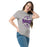 Woman wearing Morton Ranch High School Mavericks Grey Classic Unisex T-shirt 218