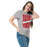Woman wearing Odessa High School Bronchos Grey Classic Unisex T-shirt 241