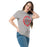 Woman wearing Odessa High School Bronchos Grey Classic Unisex T-shirt 224