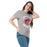 Woman wearing Odessa High School Bronchos Grey Classic Unisex T-shirt 228